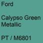 Preview: Ford, Calypso Green Metallic, PT / M6801.